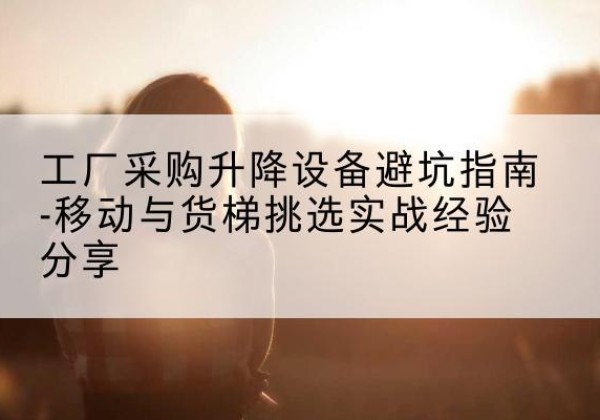 许昌移动式升降机怎么选-工厂采购升降设备避坑指南-移动与货梯挑选实战经验分享