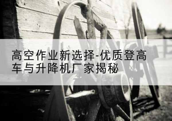 许昌登高车厂家-高空作业新选择-优质登高车与升降机厂家揭秘